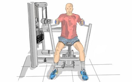 Chest Press - enger Griff Ausgangsstellung