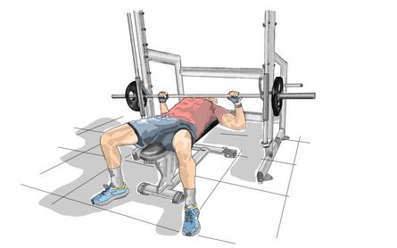 Multipresse Bankdrücken Flachbank