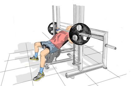 Bankdrücken - Multipresse Schrägbank