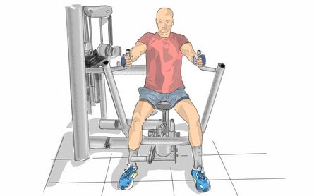 Chest Press - enger Griff Endstellung